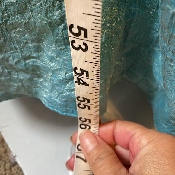 VTG Palestinian Silky Sequin Embroidered Thobe Traditional Tatreez Boho Dress XL - Picture 11 of 11